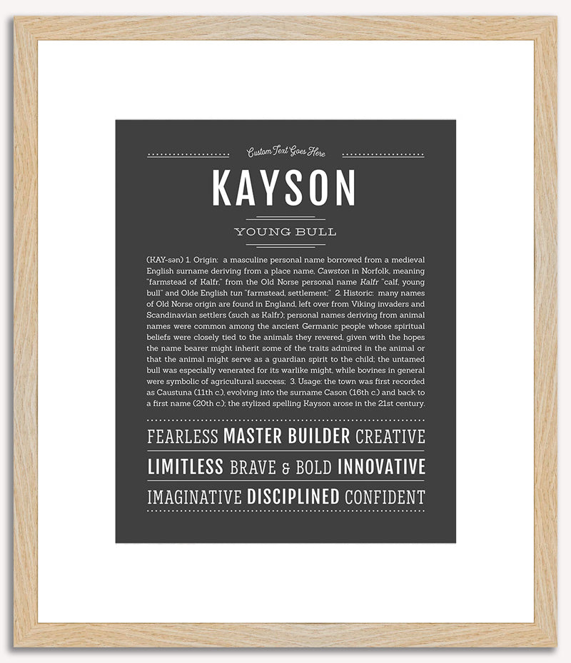 Kayson | Name Art Print