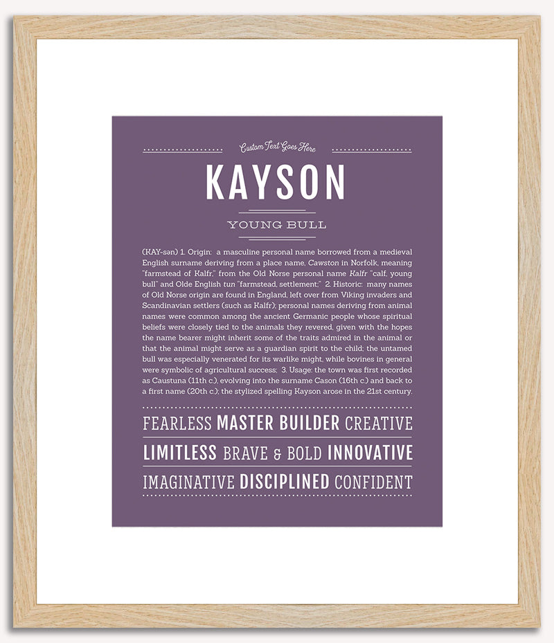 Kayson | Name Art Print