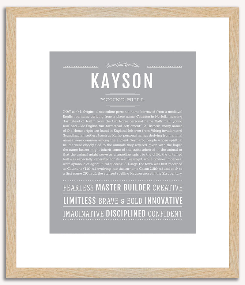 Kayson | Name Art Print