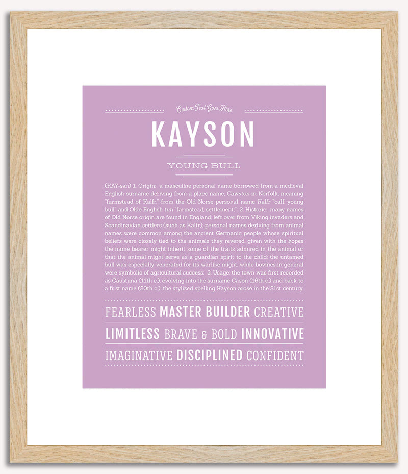 Kayson | Name Art Print