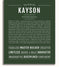Kayson | Name Art Print – Name Stories