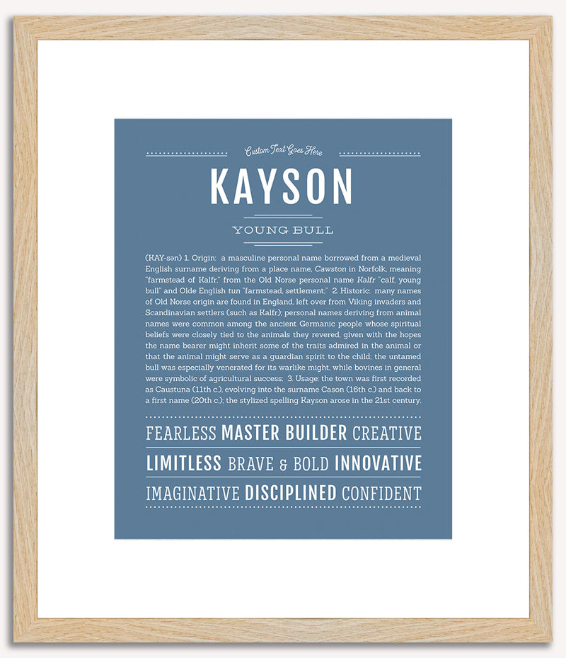 Kayson | Name Art Print