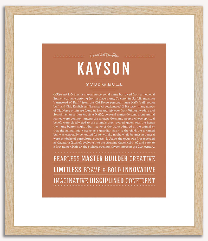 Kayson | Name Art Print