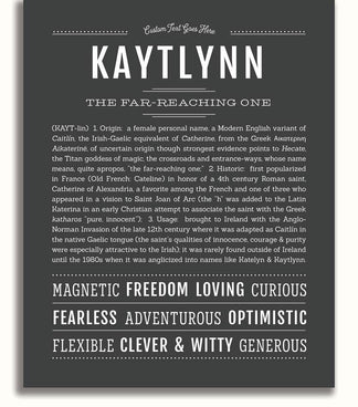 Kaytlynn | Name Art Print – Name Stories