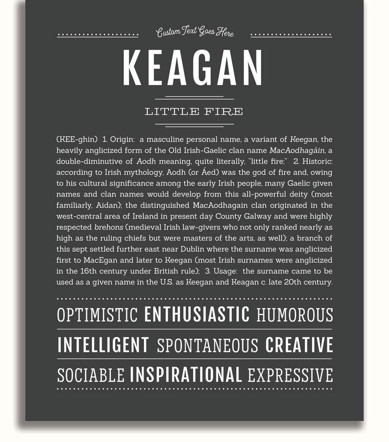 Keagan | Name Art Print – Name Stories