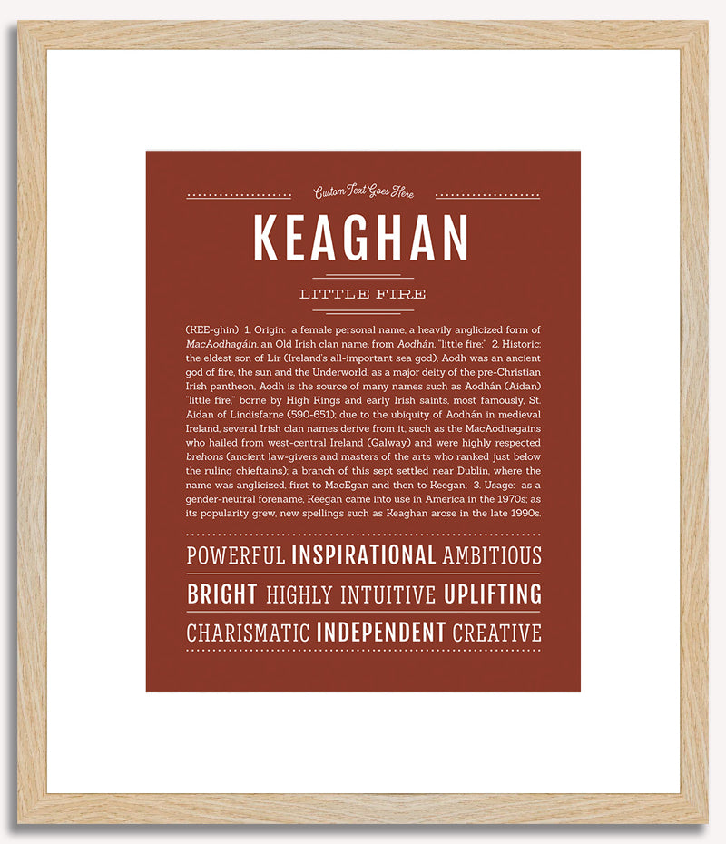 Keaghan (female) | Name Art Print