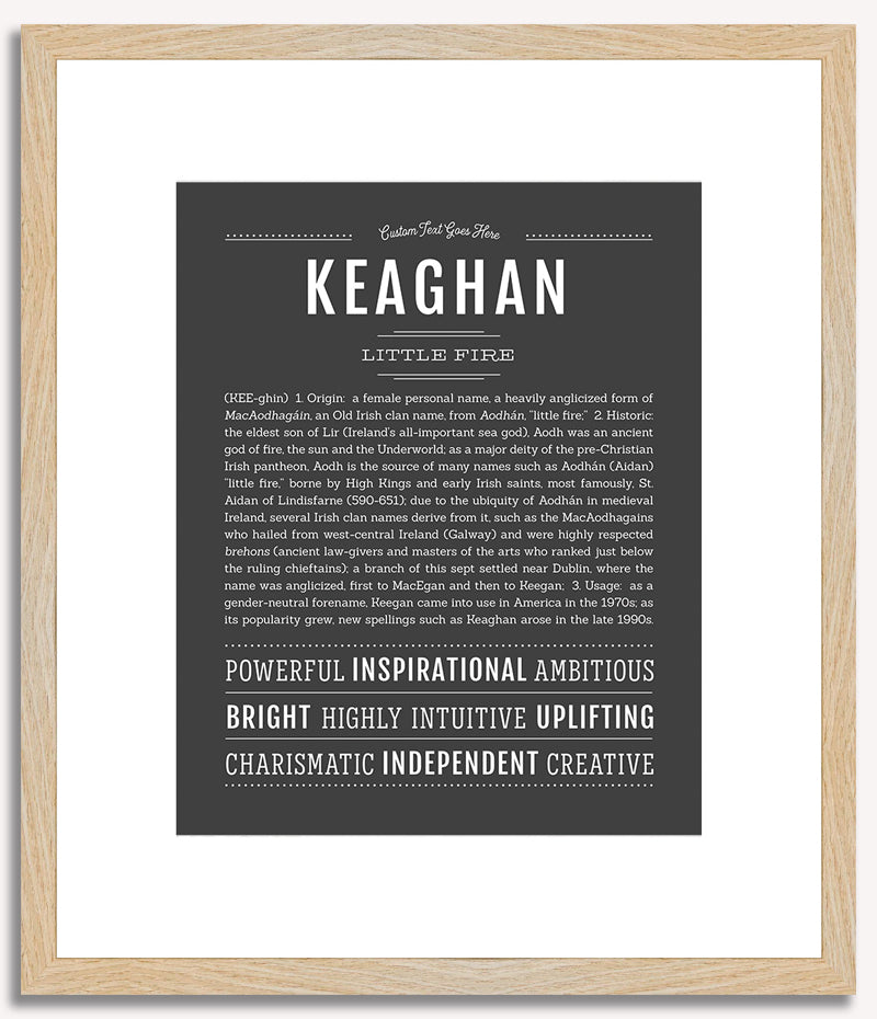 Keaghan (female) | Name Art Print