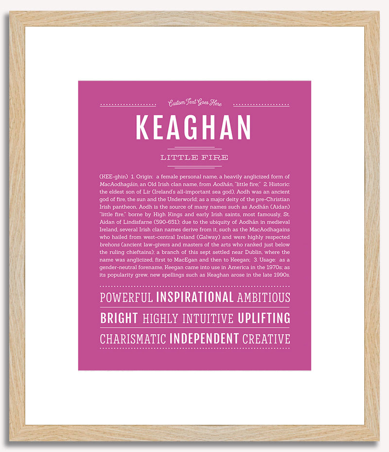 Keaghan (female) | Name Art Print