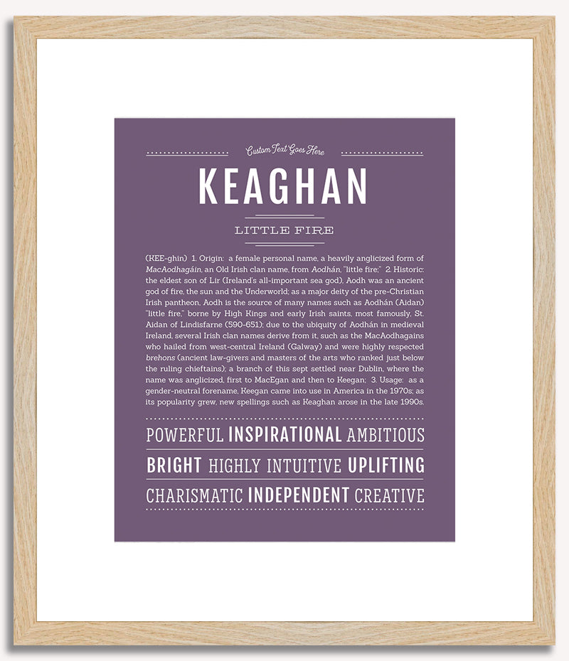 Keaghan (female) | Name Art Print