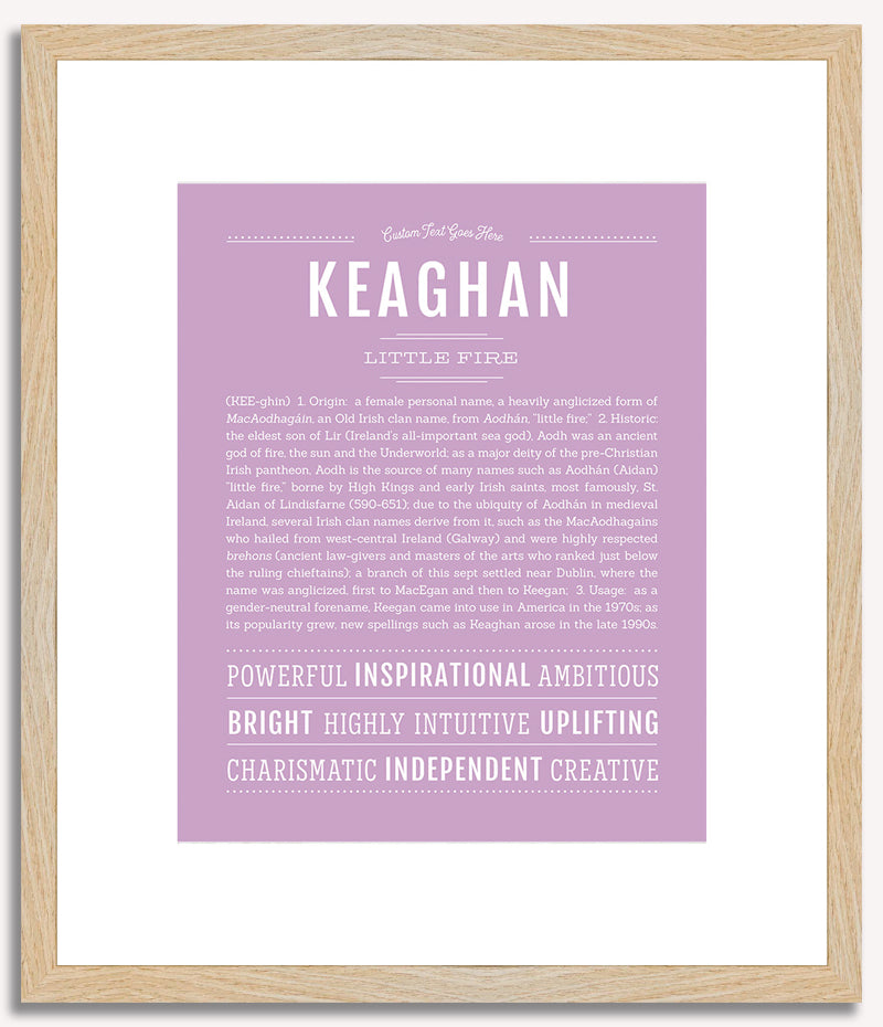 Keaghan (female) | Name Art Print