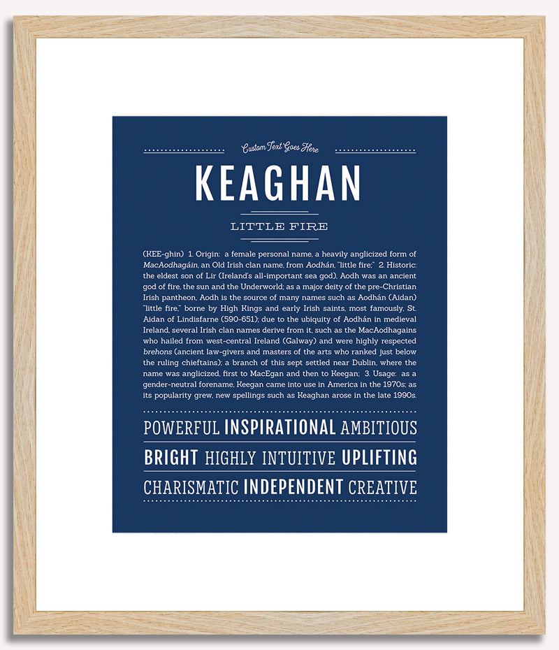 Keaghan (female) | Name Art Print