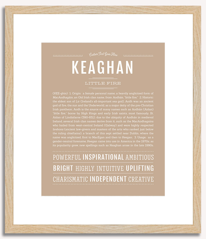 Keaghan (female) | Name Art Print