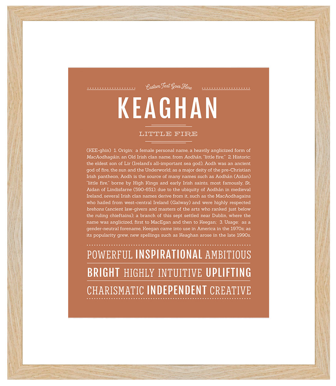 Keaghan (female) | Name Art Print