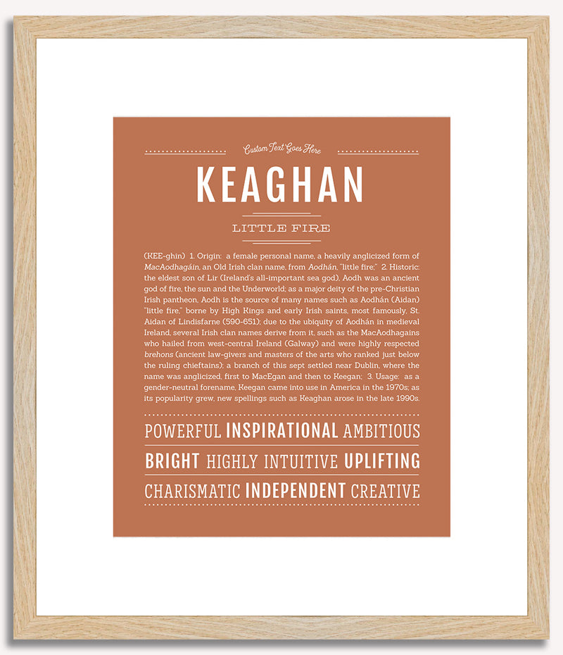 Keaghan (female) | Name Art Print