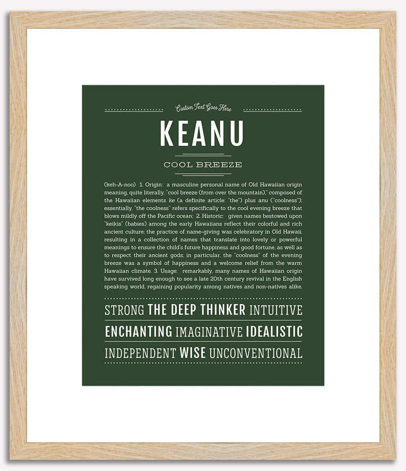 Keanu | Name Art Print