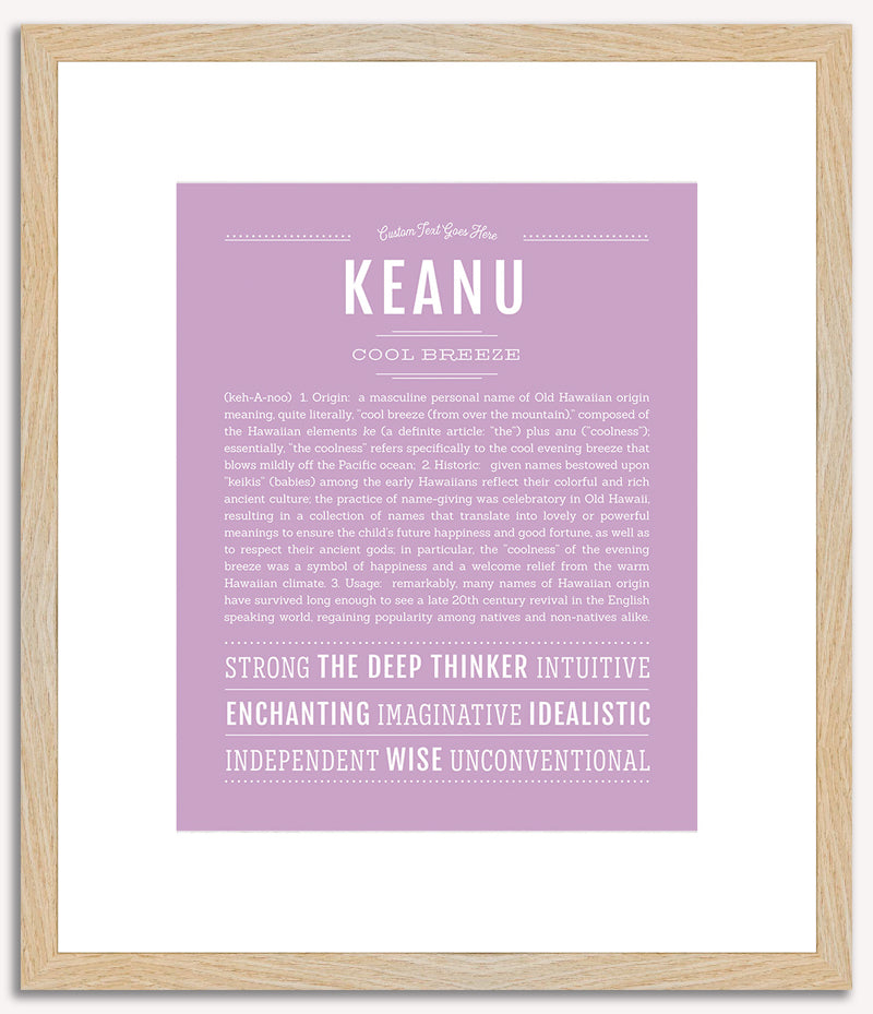 Keanu | Name Art Print