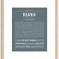 Keanu | Name Art Print