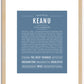 Keanu | Name Art Print