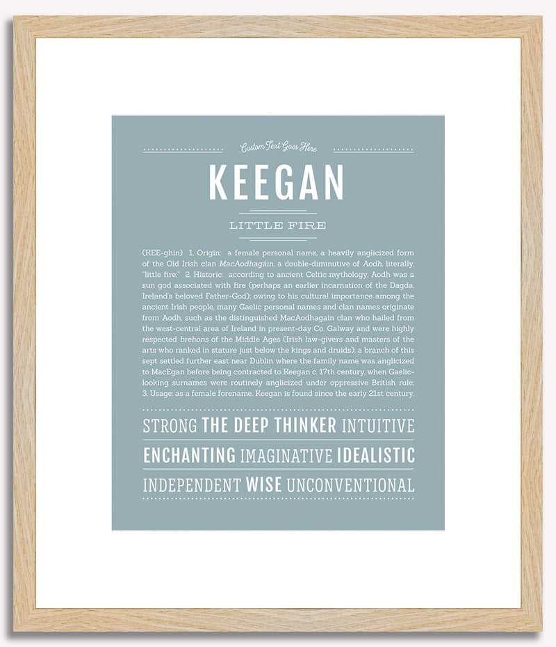 Keegan (female) | Name Art Print