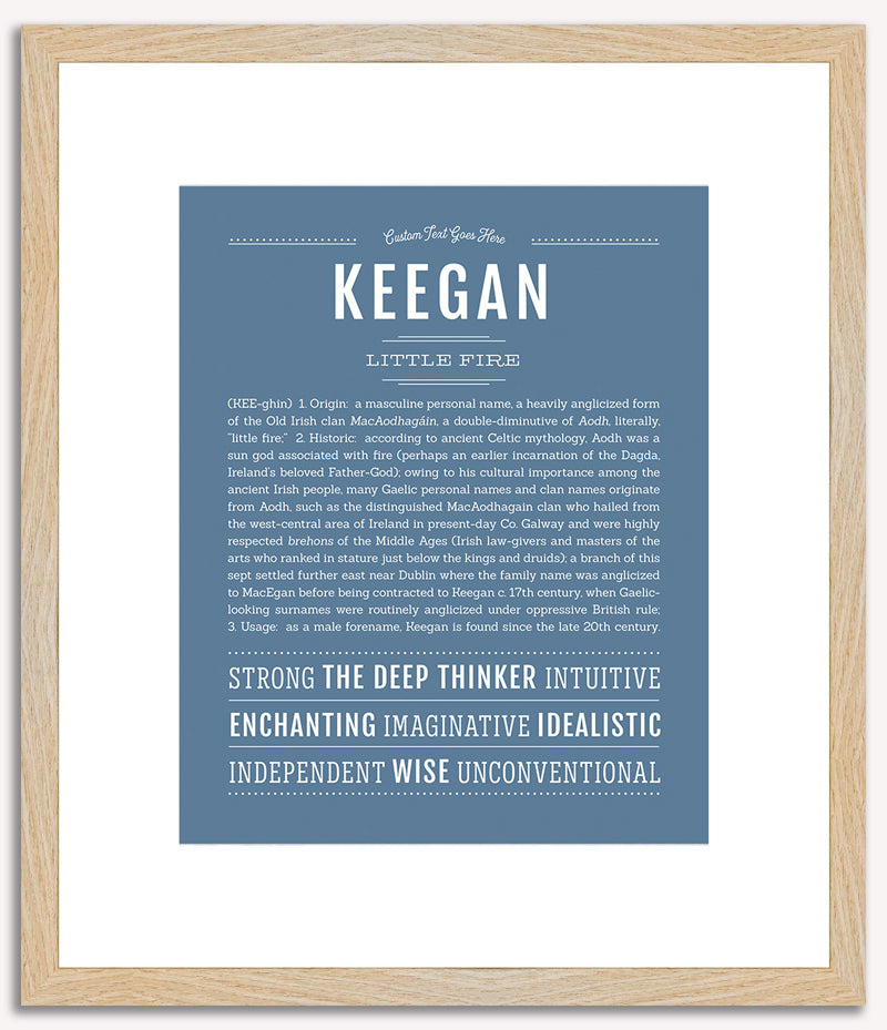 Keegan (male) | Name Art Print