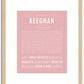 Keeghan | Name Art Print