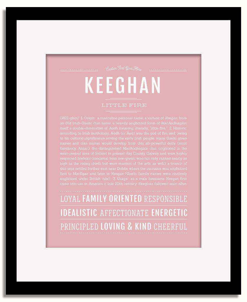 Frame Options | Dusty Rose | Black Frame, Matted