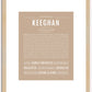 Keeghan | Name Art Print