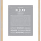 Keelan (male) | Name Art Print