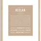 Keelan (male) | Name Art Print