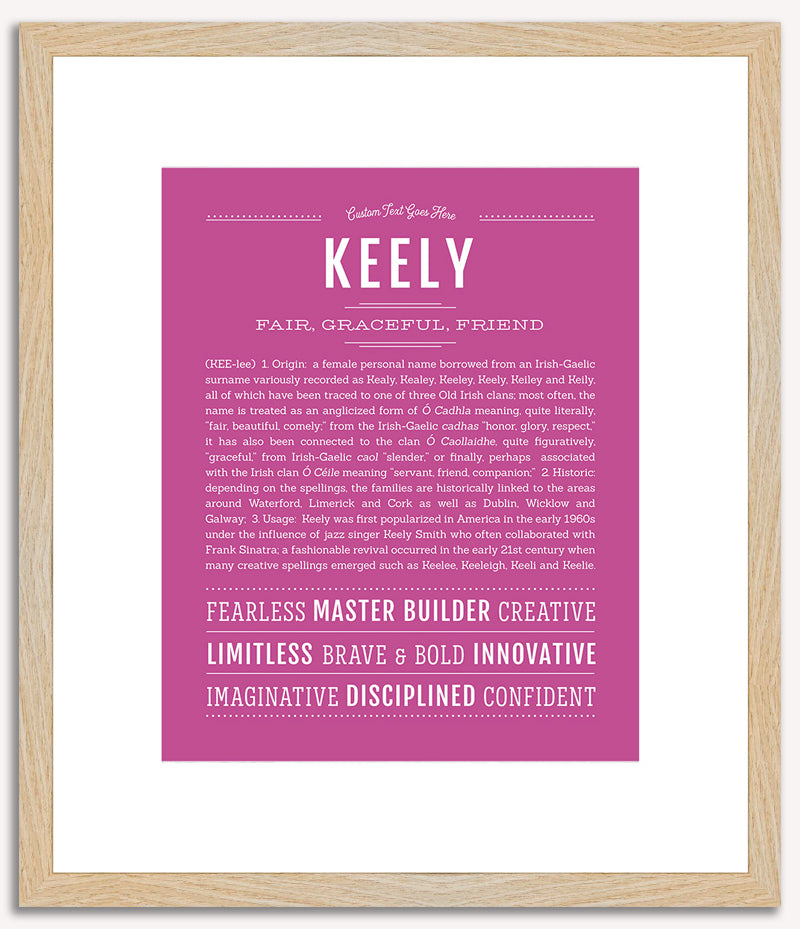 Keely | Name Art Print