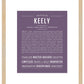 Keely | Name Art Print