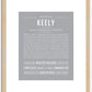 Keely | Name Art Print