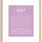 Keely | Name Art Print