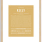 Keely | Name Art Print