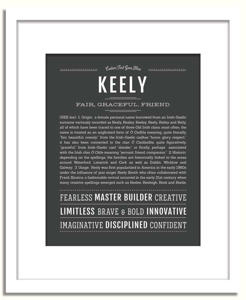 Keely | Name Art Print – Name Stories