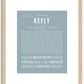 Keely | Name Art Print