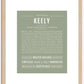 Keely | Name Art Print