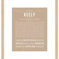 Keely | Name Art Print