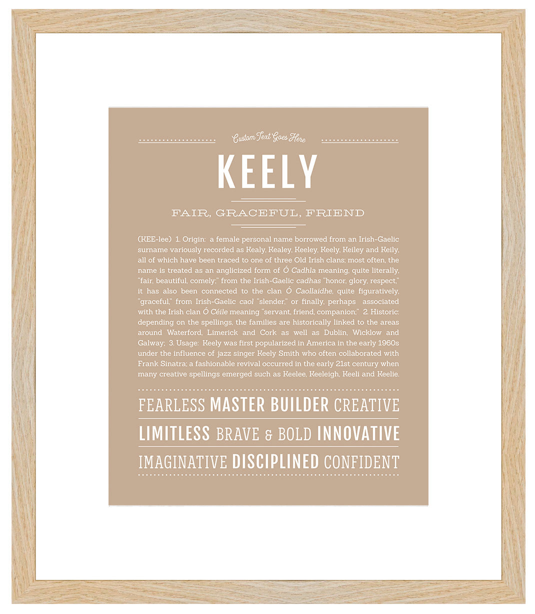 Keely | Name Art Print