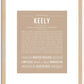 Keely | Name Art Print