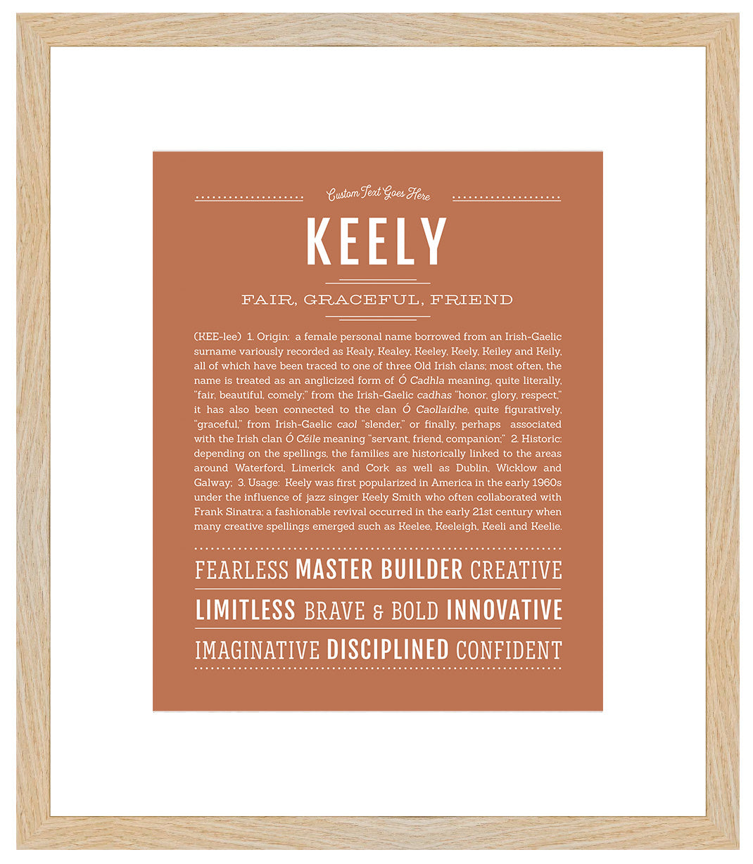 Keely | Name Art Print