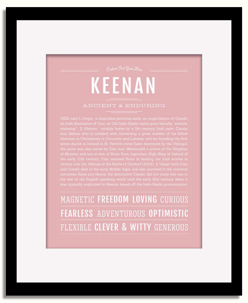 Frame Options | Dusty Rose | Black Frame, Matted