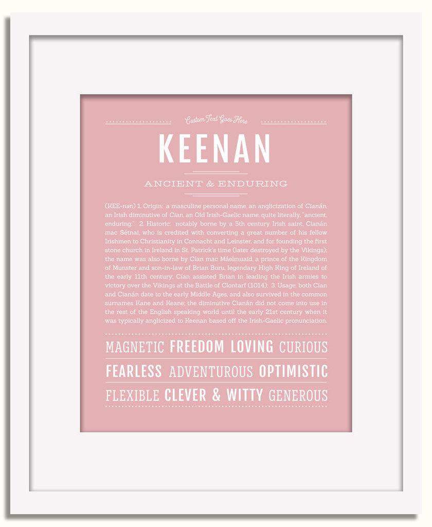 Frame Options | Dusty Rose | White Frame, Matted