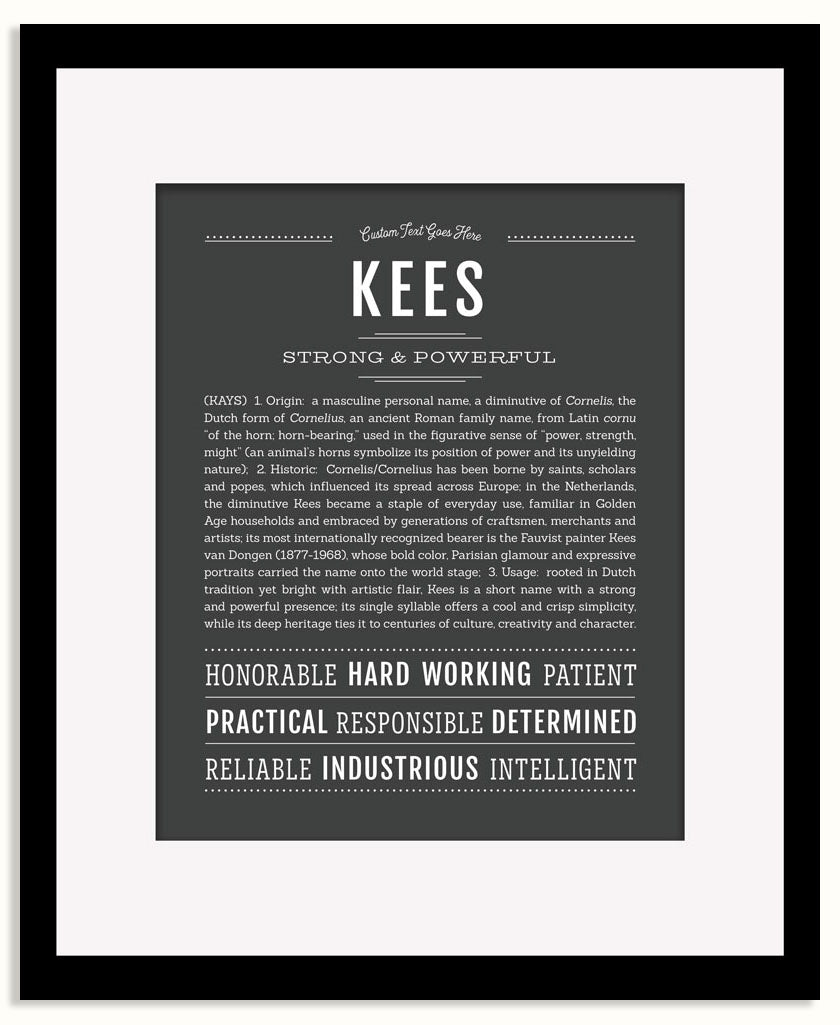 Frame Options | Charcoal Gray | Black Frame, Matted