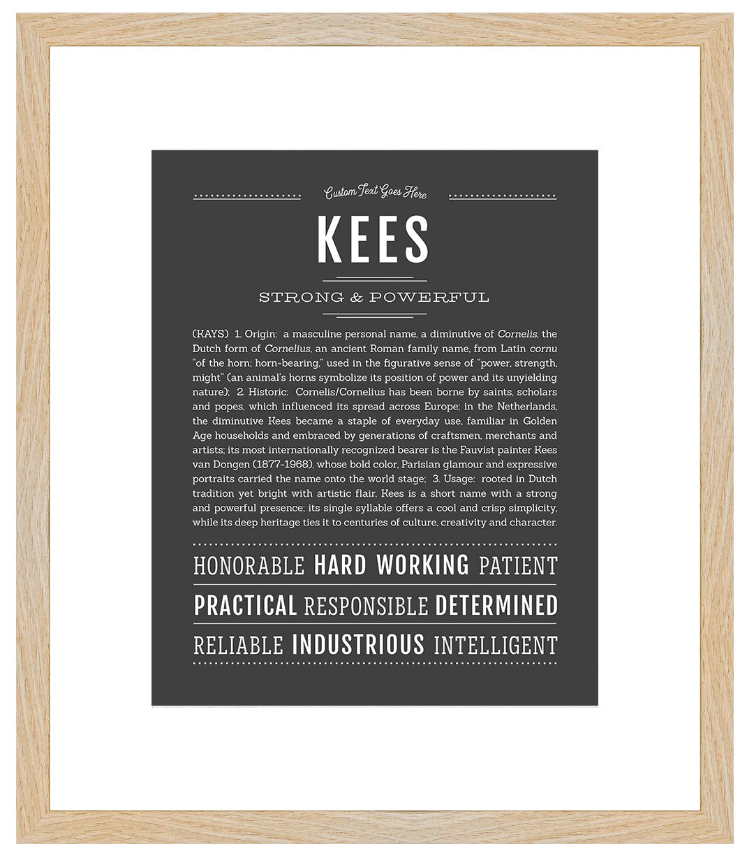 Frame Options | Charcoal Gray | Maple Frame, Matted