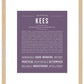 Frame Options | Deep Purple | Maple Frame, Matted