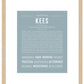 Frame Options | Powder Blue | Maple Frame, Matted