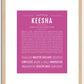 Keesha | Name Art Print