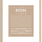 Keesha | Name Art Print