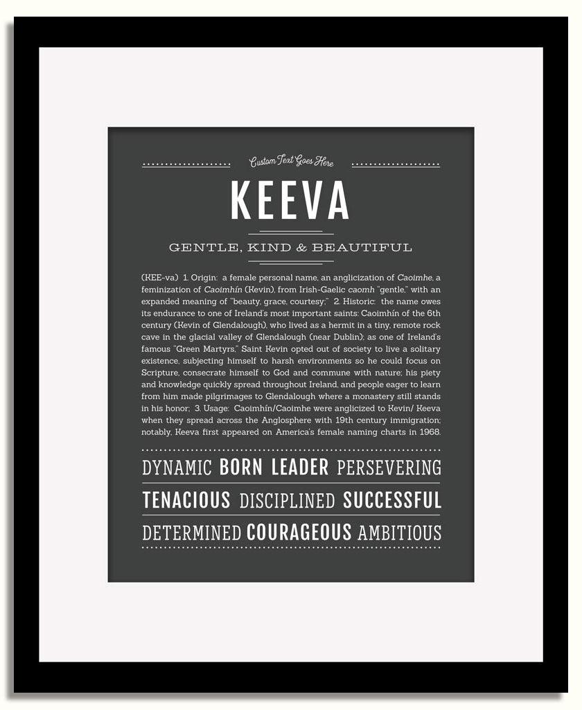 Frame Options | Charcoal Gray | Black Frame, Matted